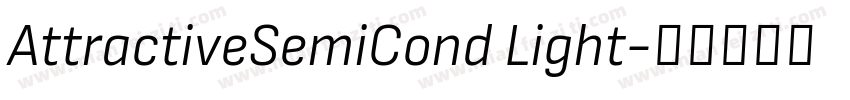 AttractiveSemiCond Light字体转换